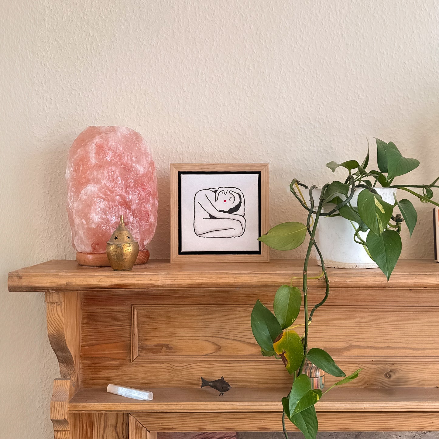 Soulful Spiral Print ~ Canvas, Wooden Frame