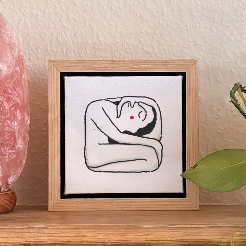 Soulful Spiral Print ~ Canvas, Wooden Frame