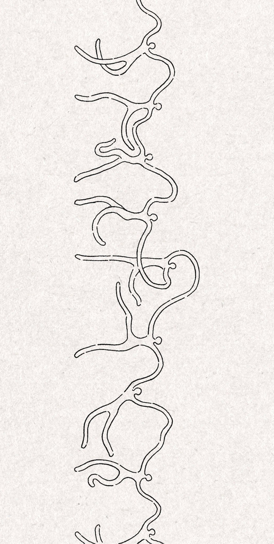 The connected dancing figures band tattoo design shown on its side