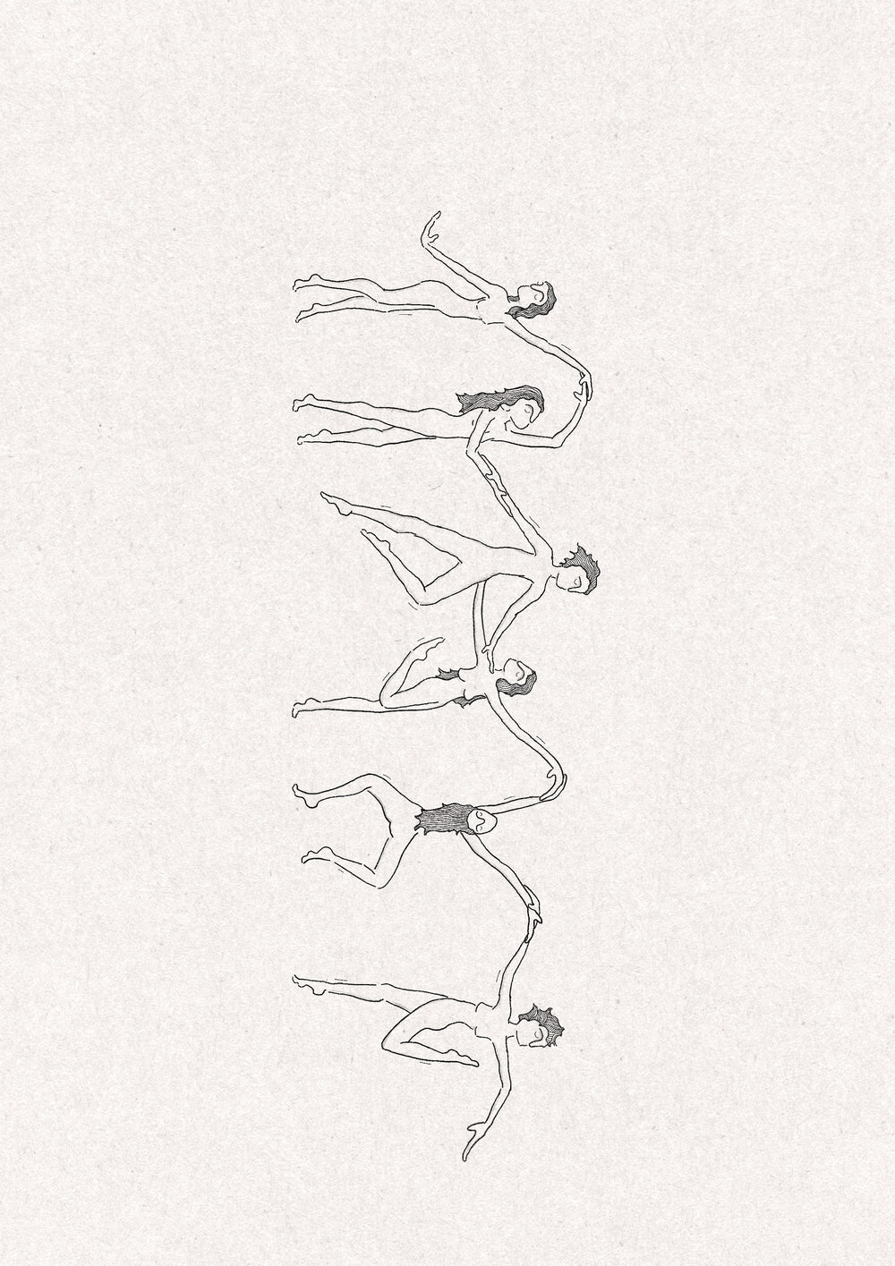 The Lindy Hop dancers tattoo design shown on its side
