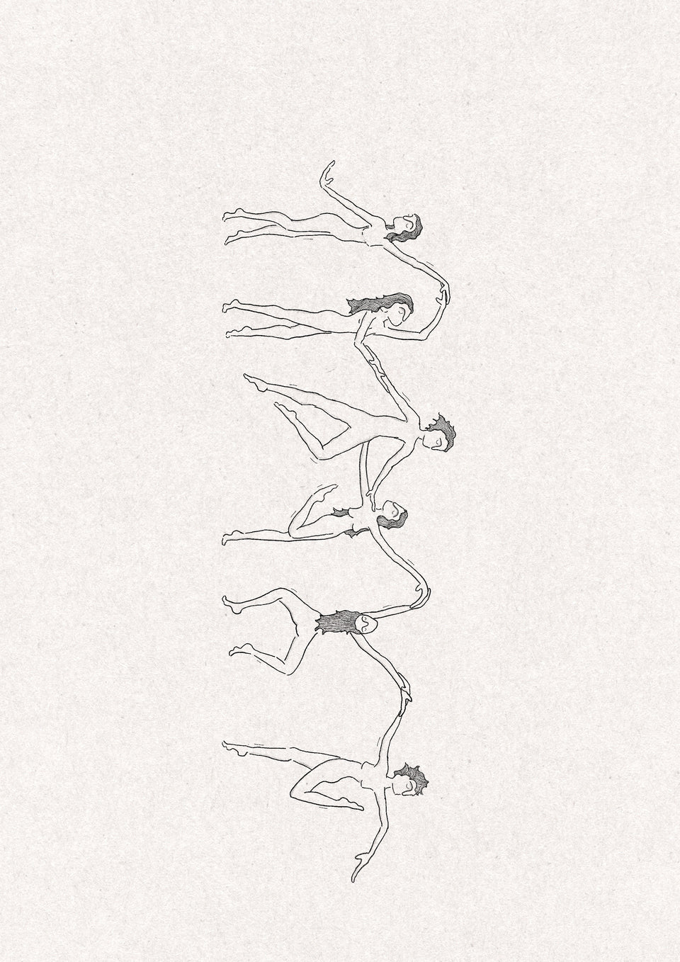 The Lindy Hop dancers tattoo design shown on its side